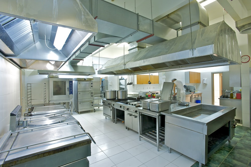 Commercial Kitchen Exhaust Filtration, Countertop Hood System